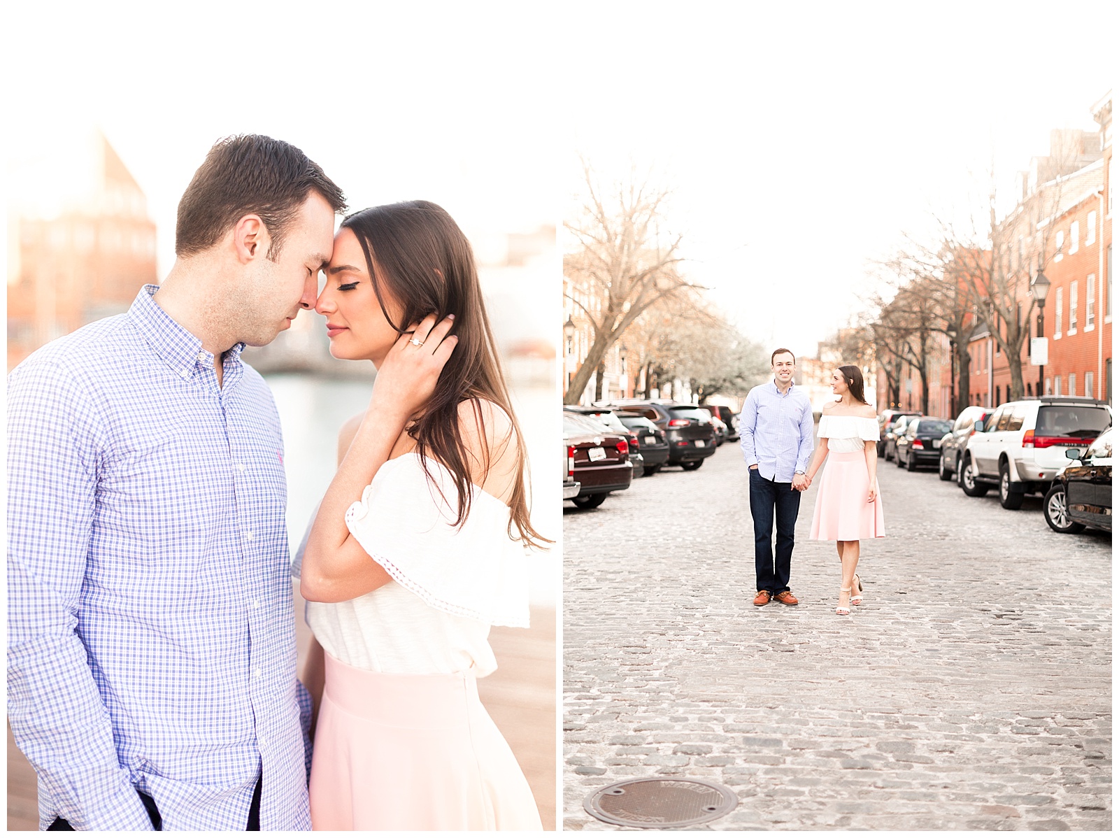 baltimore, wedding, photographer, baltimore wedding photographer, engagement session, fells point, romantic, waterfront, brick wall, industrial ,engaged, natural light, golden hour, spring, fall, candid, outdoors, travel, rustic, nature, love, cute, happy, waterfront, maryland wedding photographer, maryland