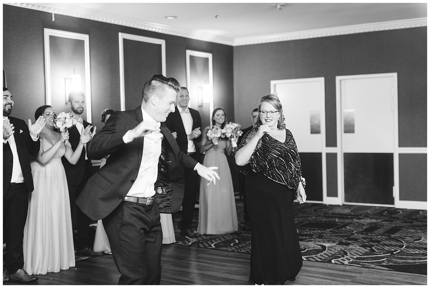 Groom and mother dance